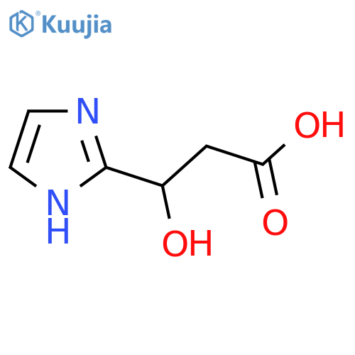 3-hydroxy-3-(1H-imidazol-2-yl)propanoic acid structure