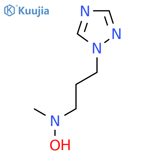 N-methyl-N-3-(1H-1,2,4-triazol-1-yl)propylhydroxylamine structure