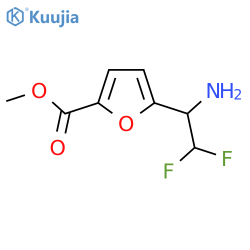 methyl 5-(1-amino-2,2-difluoroethyl)furan-2-carboxylate structure