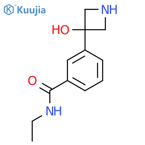 N-ethyl-3-(3-hydroxyazetidin-3-yl)benzamide structure