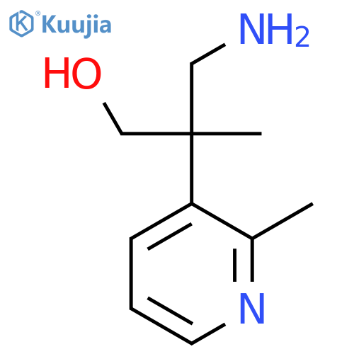 3-amino-2-methyl-2-(2-methylpyridin-3-yl)propan-1-ol structure