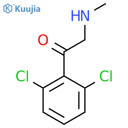 1-(2,6-dichlorophenyl)-2-(methylamino)ethan-1-one structure