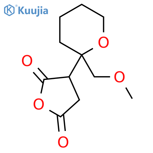 3-2-(methoxymethyl)oxan-2-yloxolane-2,5-dione structure