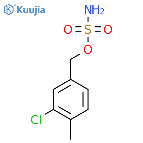 (3-chloro-4-methylphenyl)methyl sulfamate structure