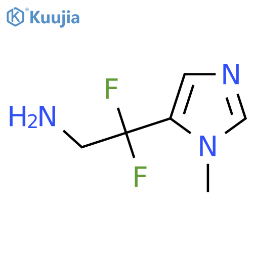 2,2-difluoro-2-(1-methyl-1H-imidazol-5-yl)ethan-1-amine structure