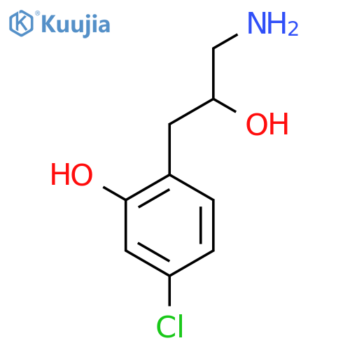 2-(3-amino-2-hydroxypropyl)-5-chlorophenol structure