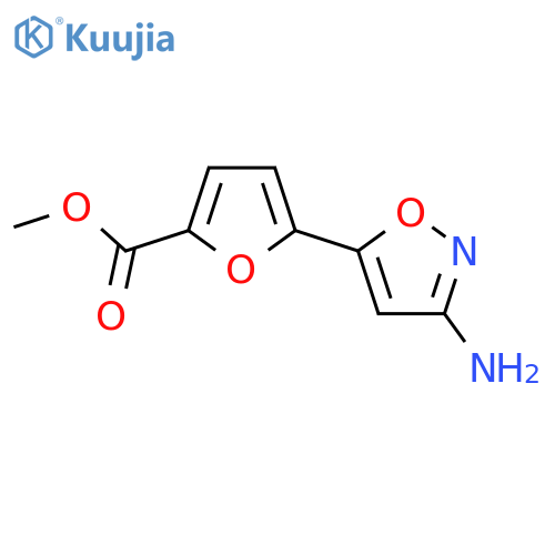 methyl 5-(3-amino-1,2-oxazol-5-yl)furan-2-carboxylate structure