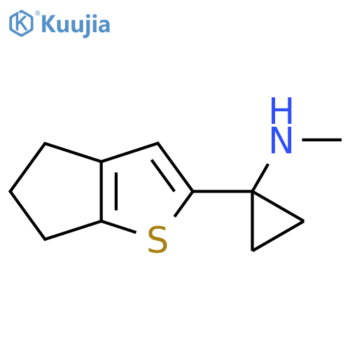1-{4H,5H,6H-cyclopentabthiophen-2-yl}-N-methylcyclopropan-1-amine structure