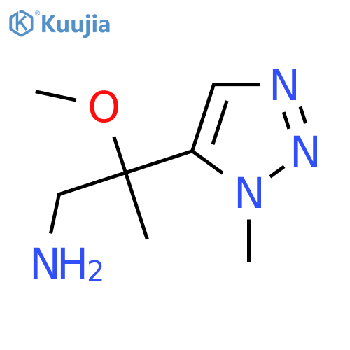 2-methoxy-2-(1-methyl-1H-1,2,3-triazol-5-yl)propan-1-amine structure