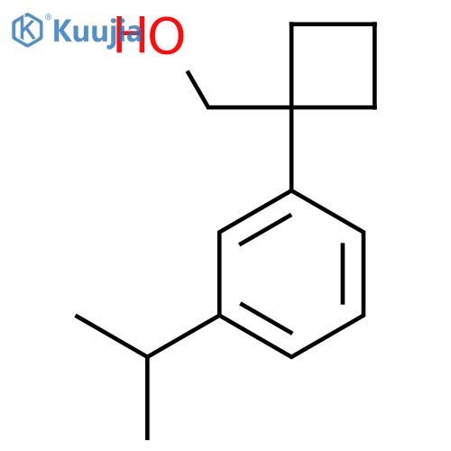 {1-3-(propan-2-yl)phenylcyclobutyl}methanol structure