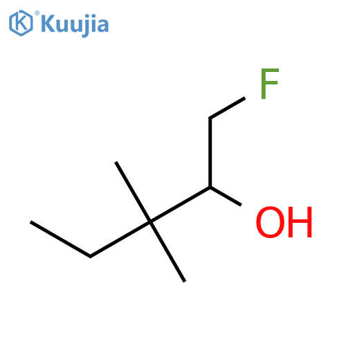 1-fluoro-3,3-dimethylpentan-2-ol structure