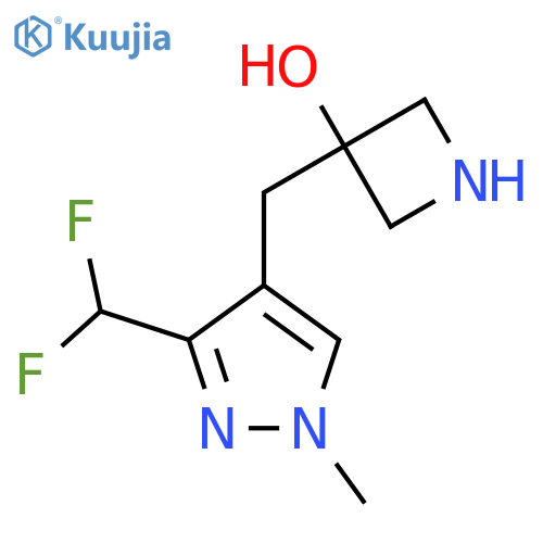 3-{3-(difluoromethyl)-1-methyl-1H-pyrazol-4-ylmethyl}azetidin-3-ol structure