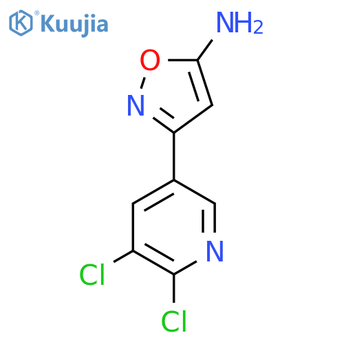 3-(5,6-dichloropyridin-3-yl)-1,2-oxazol-5-amine structure