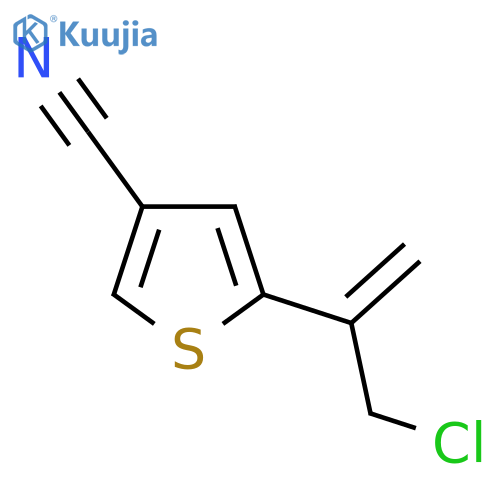 5-(3-chloroprop-1-en-2-yl)thiophene-3-carbonitrile structure