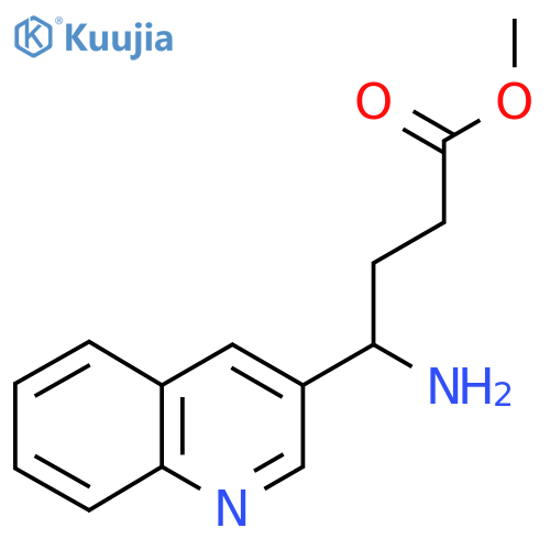 methyl 4-amino-4-(quinolin-3-yl)butanoate structure