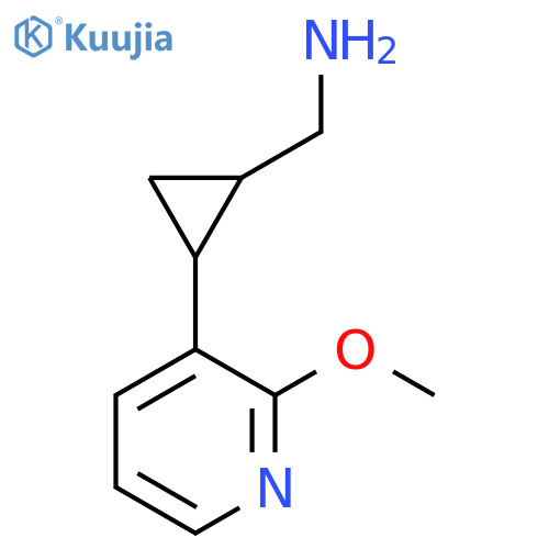 [2-(2-Methoxypyridin-3-yl)cyclopropyl]methanamine structure