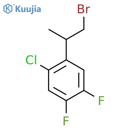 1-(1-bromopropan-2-yl)-2-chloro-4,5-difluorobenzene structure