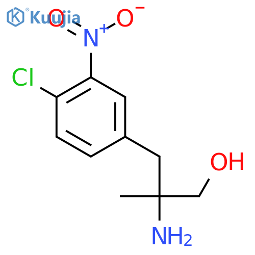 2-amino-3-(4-chloro-3-nitrophenyl)-2-methylpropan-1-ol structure