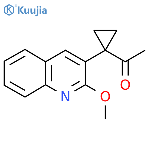 1-1-(2-methoxyquinolin-3-yl)cyclopropylethan-1-one structure