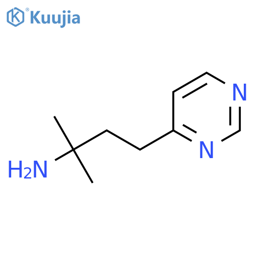 2-methyl-4-(pyrimidin-4-yl)butan-2-amine structure