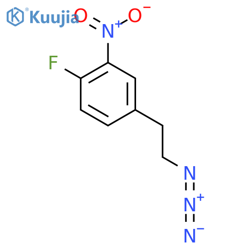 4-(2-azidoethyl)-1-fluoro-2-nitrobenzene structure