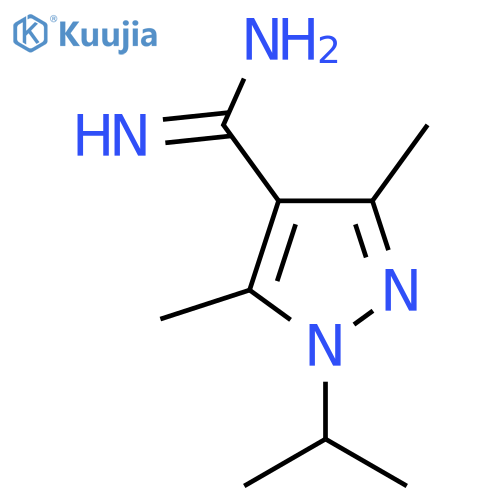 3,5-dimethyl-1-(propan-2-yl)-1H-pyrazole-4-carboximidamide structure