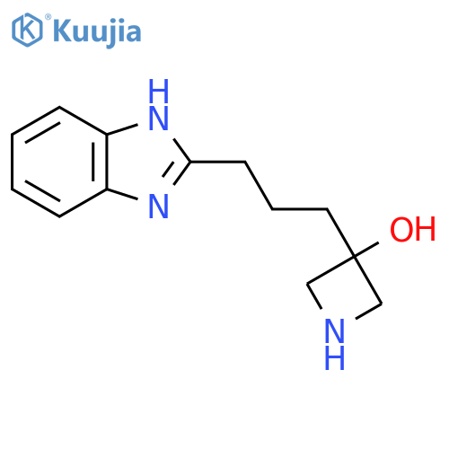 3-3-(1H-1,3-benzodiazol-2-yl)propylazetidin-3-ol structure