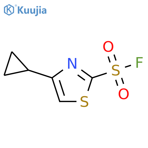 4-cyclopropyl-1,3-thiazole-2-sulfonyl fluoride structure