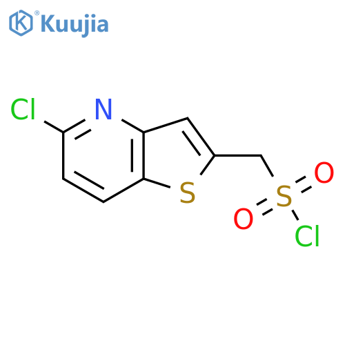 {5-chlorothieno3,2-bpyridin-2-yl}methanesulfonyl chloride structure