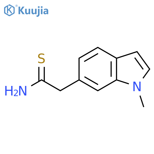 2-(1-methyl-1H-indol-6-yl)ethanethioamide structure