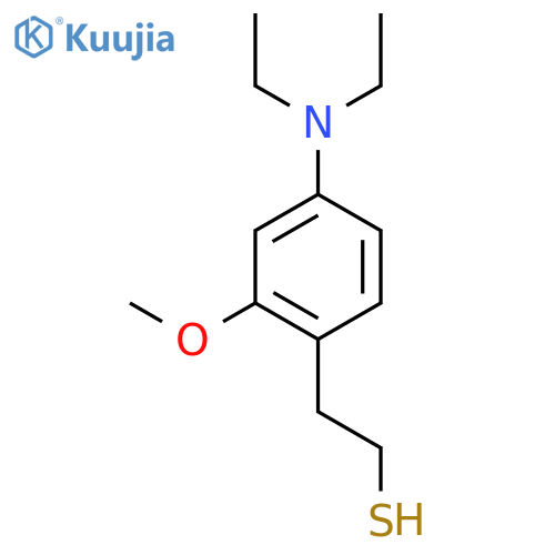 2-4-(diethylamino)-2-methoxyphenylethane-1-thiol structure