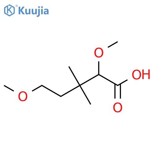 2,5-dimethoxy-3,3-dimethylpentanoic acid structure