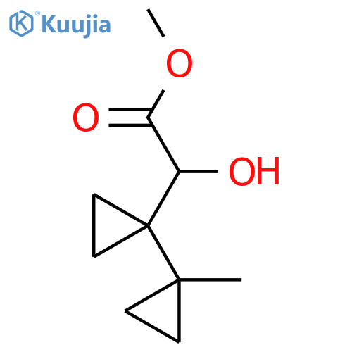 methyl 2-hydroxy-2-1-(1-methylcyclopropyl)cyclopropylacetate structure