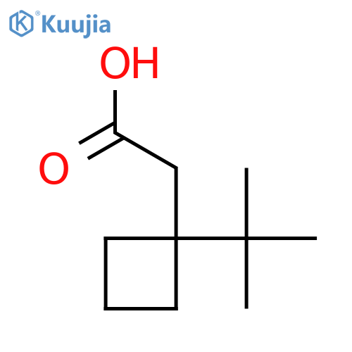 2-(1-tert-butylcyclobutyl)acetic acid structure