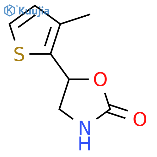 5-(3-methylthiophen-2-yl)-1,3-oxazolidin-2-one structure