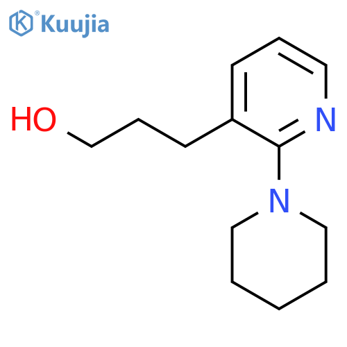 3-2-(piperidin-1-yl)pyridin-3-ylpropan-1-ol structure