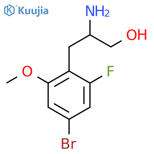 2-amino-3-(4-bromo-2-fluoro-6-methoxyphenyl)propan-1-ol structure