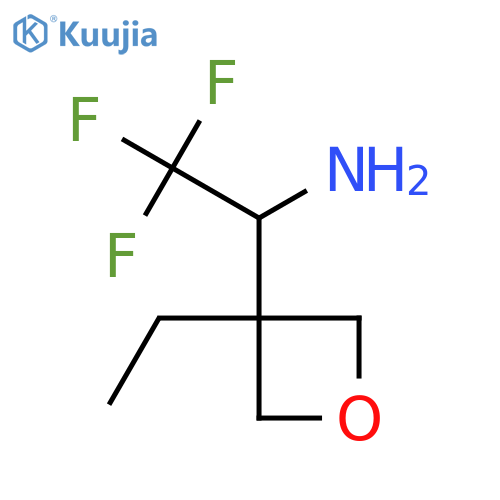 1-(3-ethyloxetan-3-yl)-2,2,2-trifluoroethan-1-amine structure
