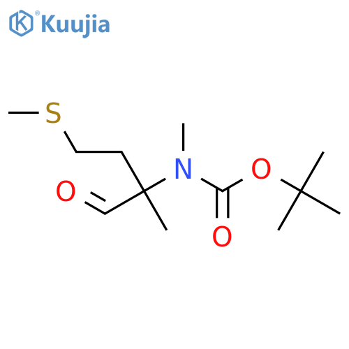 tert-butyl N-methyl-N-2-methyl-4-(methylsulfanyl)-1-oxobutan-2-ylcarbamate structure