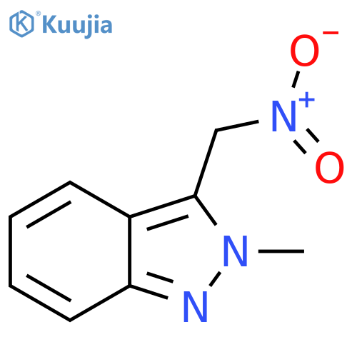 2-methyl-3-(nitromethyl)-2H-indazole structure