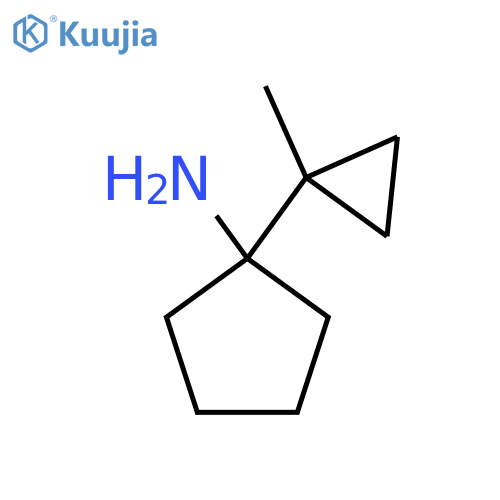 1-(1-methylcyclopropyl)cyclopentan-1-amine structure