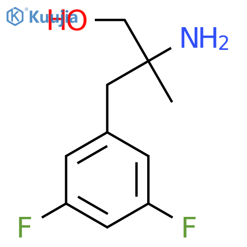 2-amino-3-(3,5-difluorophenyl)-2-methylpropan-1-ol structure