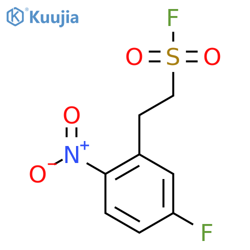 2-(5-fluoro-2-nitrophenyl)ethane-1-sulfonyl fluoride structure