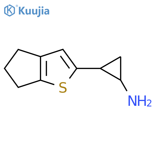2-{4H,5H,6H-cyclopentabthiophen-2-yl}cyclopropan-1-amine structure