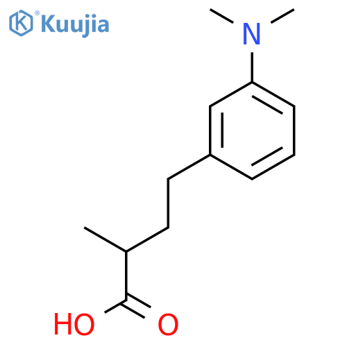 4-3-(dimethylamino)phenyl-2-methylbutanoic acid structure