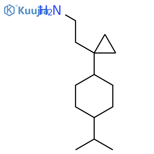 2-{1-4-(propan-2-yl)cyclohexylcyclopropyl}ethan-1-amine structure