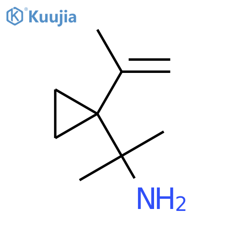 2-1-(prop-1-en-2-yl)cyclopropylpropan-2-amine structure