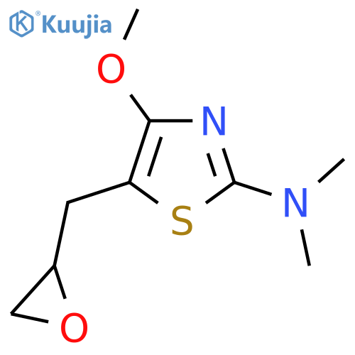 4-methoxy-N,N-dimethyl-5-(oxiran-2-yl)methyl-1,3-thiazol-2-amine structure
