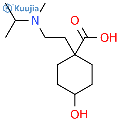 4-hydroxy-1-{2-methyl(propan-2-yl)aminoethyl}cyclohexane-1-carboxylic acid structure