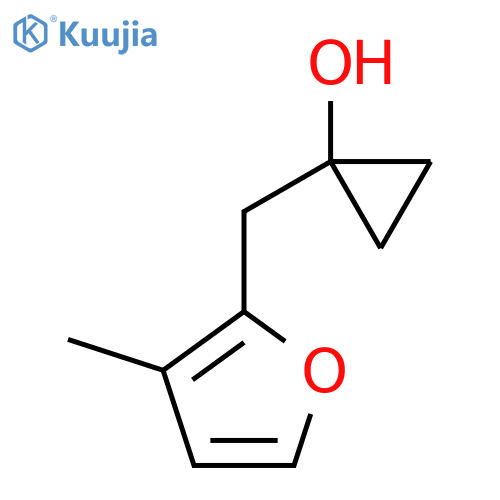 1-(3-methylfuran-2-yl)methylcyclopropan-1-ol structure